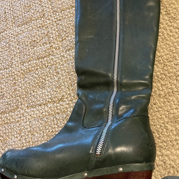 RARE…Rockport Adiprene by Adidas genuine leather green boots - Picture 6 of 12